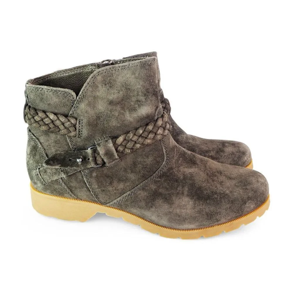 Teva Delavina Suede‎ Waterproof Ankle Boots Dark Brown 1008601 Women's 6.5